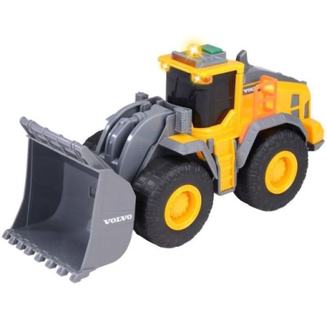 Buldozer Dickie Toys Volvo Wheel Loader 23 cm cu lumini si sunete - imagine 10